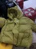 巴拉巴拉童装儿童羽绒服男童女童冬连帽外套加厚宝宝三防萌趣造型 橄榄绿40891 白鸭绒 120cm 实拍图