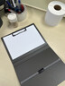天色 A4对折板夹A5文件夹夹板便携加厚写字垫板会议书写资料档案收纳合同签约办公用品TS-1883玛瑙灰 实拍图