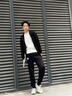 名创优品（MINISO）300g重磅连帽卫衣男开衫衣服春秋高级感山系复古oversize大码外套 棕榈绿 常规 L 175(收藏加购优先发) 实拍图