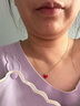 EOTHS925银小红心项链女锁骨链桃心红色爱心吊坠送老婆送女友生日礼物 925银小红心项链+精美礼盒 实拍图