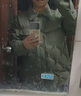 鸭鸭新款衬衫羽绒服男短款翻领2024冬季新款轻薄便携保暖外套上衣Y 2370军绿色 170/88A(M) 实拍图