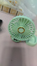 Deepsister【企业logo彩印定制】手持小风扇定制Logo夏季伴手小礼品迷你风宝折叠usb充电风扇挂脖户外办公室 苹果绿｜豪华版｜6档强风｜智能数显｜带底座挂绳 实拍图