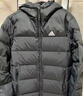 adidas 600蓬休闲修身保暖立领鸭绒羽绒服男装阿迪达斯官方轻运动   黑色（推荐选大一码）   XS 实拍图