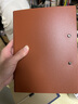 天色A4对折板夹A5文件夹夹板便携加厚写字垫板会议书写资料档案收纳合同签约办公用品 TS-1883 珊瑚橙 实拍图