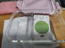 青苹果玻璃饭盒可微波炉加热专用学生上班族餐盒格保鲜保温分隔型便当碗 【抹茶绿】长1060ML/两隔断+布包 实拍图