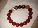 鸿颖五路财神朱砂玛瑙手串男女款本命年朱砂手链送老婆女友 五路财神12mm礼盒装 实拍图