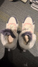 乔丹 QIAODAN女鞋运动鞋革面加绒冬季休闲鞋潮流老爹鞋高帮保暖棉鞋 实拍图