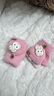 康巴豆婴儿0-3岁翻盖手套小童宝宝冬季保暖一岁男女童秋冬薄款小孩手套 粉色小兔款半指 约0-3岁 实拍图