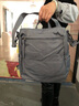 BOYCLN品牌 双肩包女 日系电脑背包尼龙帆布书包大容量旅行包通勤出差包 雾霾蓝 实拍图