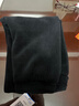 真维斯（JEANSWEST）阔腿裤子女2025春秋季新款直筒休闲裤女装宽松百搭雪尼尔垂感长裤 加绒 黑色 纯色 XL 实拍图