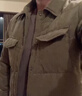 马登工装 美式休闲双面桃皮绒棉衣亲肤保暖棉服加厚棉袄短外套男秋冬 军绿色 L 实拍图