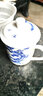 潇毅艾 景德镇陶瓷茶杯带盖家用杯喝茶杯青花瓷器办公杯子 松鹤延年 实拍图