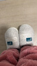 朴西棉拖鞋女冬季室内家居家用情侣防滑保暖厚底毛绒半包跟棉拖家用 米白色 36-37 实拍图