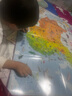 【北斗儿童地图】中国+世界地图（2张 覆膜撕不烂 儿童房专用挂图墙贴 地板图 家庭教育亲子启蒙地图)【3-10岁】 实拍图