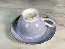 瓷侠客 咖啡杯碟高档精致女士英式下午茶茶具红茶杯碟勺套装 微瑕蓝色妖姬（杯+碟） 实拍图