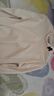 真维斯（Jeanswest）德绒打底衫女装秋冬季长袖t恤上衣服加绒保暖加厚内搭半高领秋衣 米色 小幸运笑脸棕_K_左领角 M 实拍图