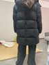 美力城暖天鹅泡芙羽绒服中长款女高端90鹅绒加厚外套保暖157 黑色 M （110-125斤） 实拍图