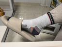 伯希和（Pelliot）户外徒步中筒冬袜美利奴羊毛跑步运动防臭袜男女165035008浅花灰L 实拍图