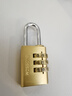 梅花锁 好锁好当家（BLOSSOM LOCK） 铜密码锁柜子行李箱包防盗抽屉防锈学生挂锁 铜20mm*3密码轮 实拍图