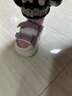 G.duck小黄鸭夏季0-1-6岁凉鞋软底韩版凉鞋包头男女童宝宝学步防滑软底 紫色 21码 内长14.8cm 实拍图