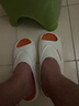 回力男款拖鞋男士厚底运动防滑耐磨夏季室内家居外穿居家夏天静音 白橙色（耐穿耐磨） 46-47 实拍图