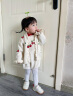 幼歌（YOUGE）婴幼儿森系手工草莓毛衣松软舒适开衫宽松波浪花边外套 米杏色 80 cm 晒单实拍图
