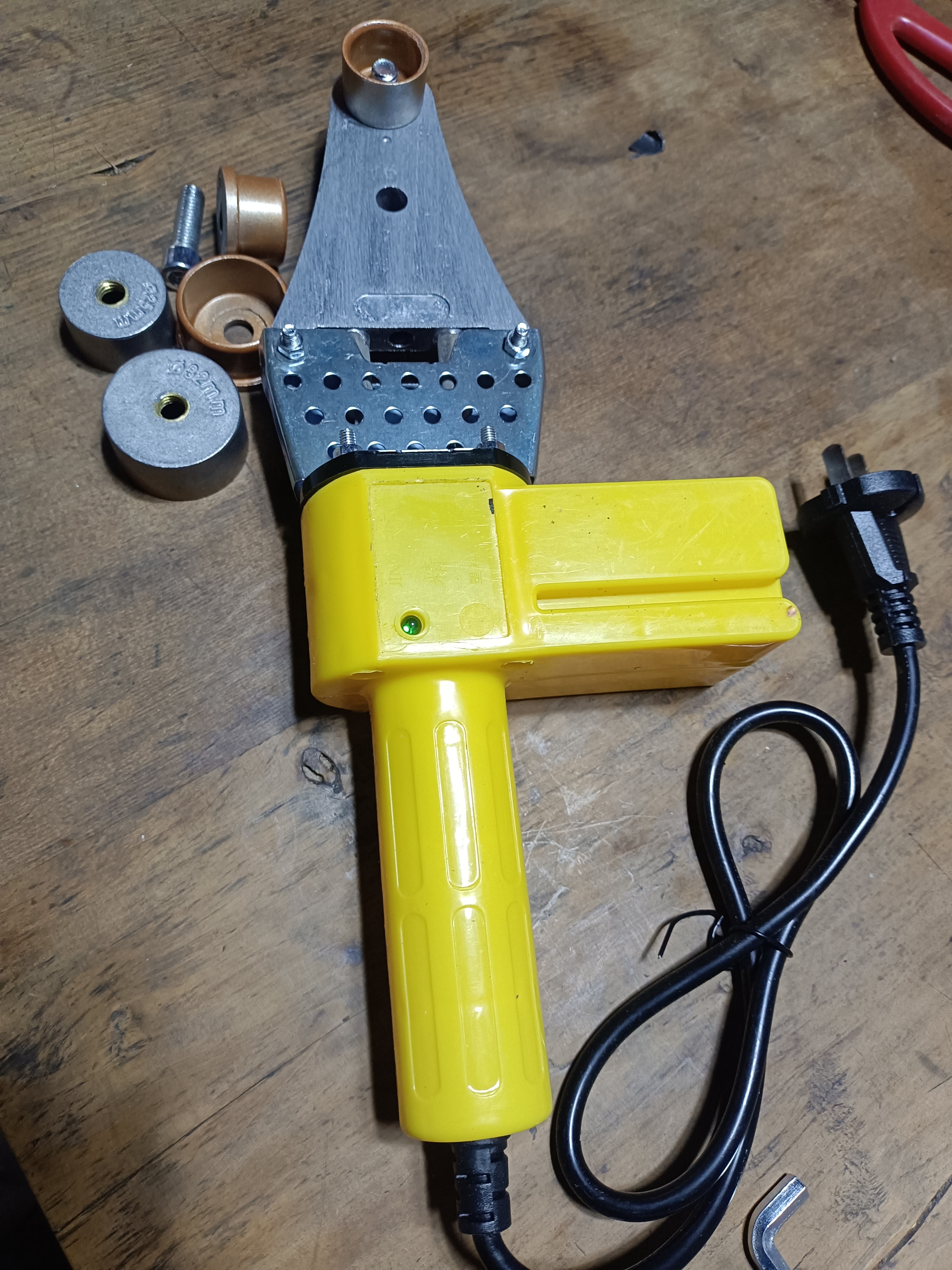 启械热熔器PPR水管热熔机家用熔接器热水管焊接器塑料管pvc热融机 32家用【两孔一灯】+3组头 实拍图