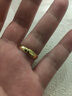 越南沙金古法素圈磨砂光面戒指男女款情侣亮面久不掉色可调节 一个光面活口可调节 实拍图