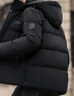 鸭鸭羽绒服男士加厚短款冬季外套男连帽防寒冬装商务休闲男装上衣服 黑色 XL 实拍图