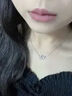 中国黄金 S990足银四叶草项链女款高级锁骨链吊坠生日礼物情人节送女友 心心相连项链【浪漫玫瑰礼盒】 实拍图