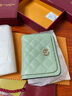 金利来女包牛皮钱包女新款零钱包时尚多卡位票夹新年礼物 浅绿 实拍图