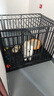 憨憨宠 狗笼 狗笼子中大型犬小型犬带厕所加粗加固金毛拉布拉多方管笼子 升级六面全方管125*95*105cm 实拍图