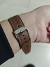 适用华为表带gt2gt3gt4/gt5/gt2pro真皮牛皮表带watch3pro手表带 【棕色】 适用:华为Watch3 Pro(48mm) 实拍图