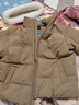 太平鸟男装羽绒服灯芯绒拼接男短款冬季情侣面包服 饼干棕1 XL  实拍图