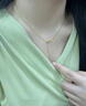 中国黄金（CHINA GOLD）18K金肖邦链女款简约百搭素链锁骨链节日生日礼物送女友爱人 18K金肖邦链 实拍图