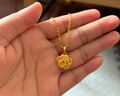 周生生玫瑰花 幸福花 足金黄金吊坠 送妈妈送女友不含项链78715P计价 3.51克(含工费130元) 实拍图