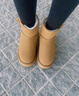 回力官方女鞋雪地靴女2025冬季新款加绒加厚保暖棉鞋女 棕色 36 实拍图