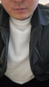 布先生热胆小高领加厚长袖打底白色T恤男春秋纯色打底衫上衣KT01878 【中高领】象牙白 M /170 实拍图