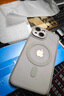 KEKLLE【肤感磁吸】适用iPhone12手机壳苹果12保护套磁吸无线充电磨砂防摔镜头全包软边保护套 象牙白 实拍图
