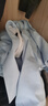 罗蒙（ROMON）商务职业正装男士白衬衫加绒加厚工装男装长袖衬衣男蓝色4XL 实拍图