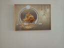 墨派餐厅装饰画现代简约饭厅横幅挂画轻奢饭厅背景墙厨房壁画免打孔 福禄双收 70*50cm【晶瓷】 实拍图