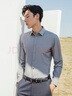 雅戈尔（YOUNGOR）【蓄热升温】2025秋冬新品商务休闲抗菌易打理长袖衬衫男 灰色 41 实拍图