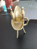 途贺（TOHAP） 仿古青铜爵杯锡器复古樽纯铜白酒杯酒具套装合卺婚庆交杯酒分酒器家用中式酒壶帝王杯子 大号青铜爵杯加高款【80毫升】 实拍图