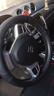 长安2017新款铃木骁途锋驭维特拉启悦奥拓方向盘套车把套四季真皮 真皮-黑红色 实拍图
