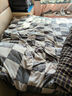 雅鹿 牛奶绒四件套冬季加厚珊瑚绒双面绒法兰绒床单被套床笠床上套件 小橘子【双面加绒 适合裸睡】 1.8m 床单款 四件套-适合200x230cm被芯 实拍图