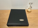 银尘皮面6寸相册本家庭纪念册影集160张240张插页式商务办公相册本袋式相簿本 黑色6寸160张【过塑6寸不能放】 皮质6寸 实拍图