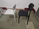 塑料椅子家用加厚北欧餐厅靠背椅餐桌商用餐椅现代简约舒适凳子 加厚款奶油白 1把装 实拍图