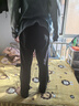 安踏运动裤男秋冬新款直筒加绒宽松长卫裤青少年纯棉男士休闲裤子男款 黑色【常规直筒-刺绣logo-拉链口袋】 M /170（100-120斤）24小时内发货 实拍图