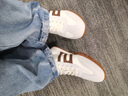 百丽（Belle）张凌赫同款彩虹豆透气新款德训鞋女商场款运动阿甘鞋D5R1DAM6预售 【张凌赫/钟楚曦同色】贝壳米 37 实拍图