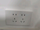 德力西（DELIXI）118型开关插座面板 CD696超薄美学大板 十孔插座白色 实拍图